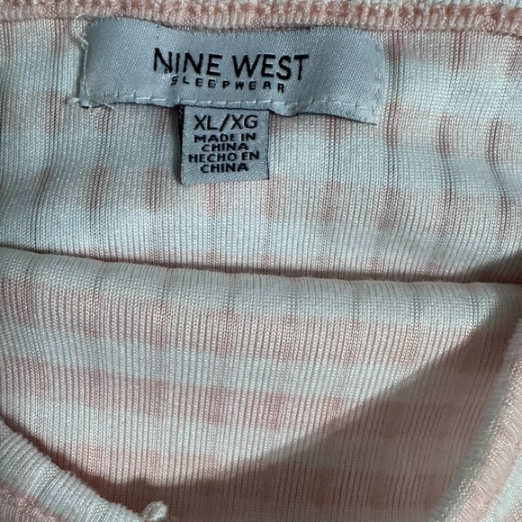 Nine West Light pink Ribbed Jammie Set Xl - Picture 5 of 5